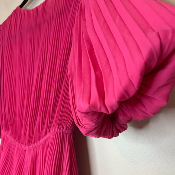 Milly Pink Pleated Dress Size 4 - Picture 9 of 9